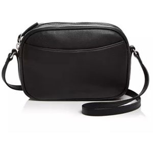 Steven Alan Ayla Camera Bag Black Leather crossbody pebbled